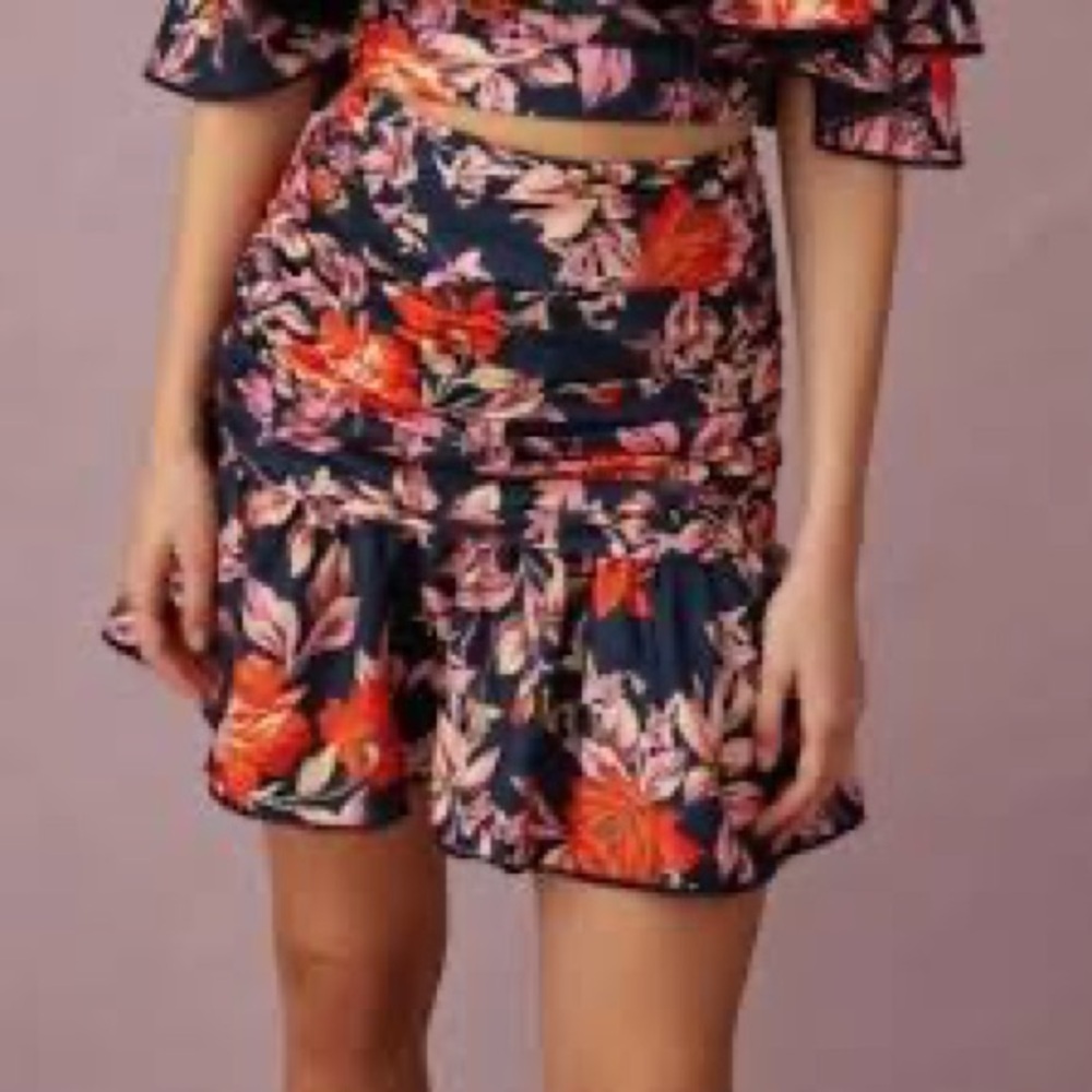 KEEPSAKE the Label Floral Mini Skirt - Pink and Orange - Picture 5 of 5
